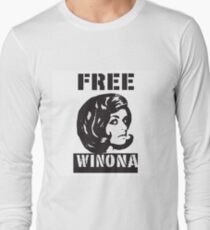 FREE WINONA RYDER Long Sleeve T-Shirt