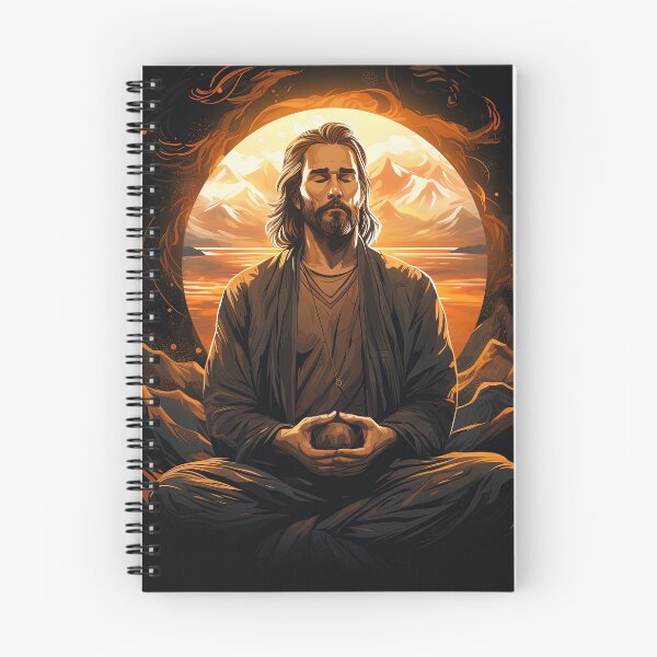 Artikelvorschau, Mannmeditation in einer Höhle entworfen und verkauft von artyficial-.