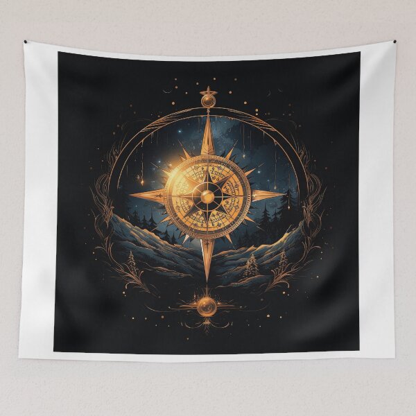 Item preview, compass guiding through the snow designed and sold by artyficial-.