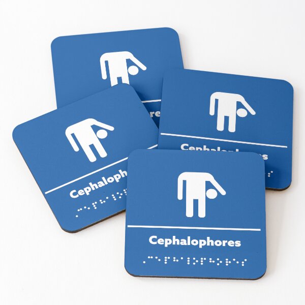 Item preview, Cephalophores Bathroom Sign  designed and sold by DumpsterFireTs.