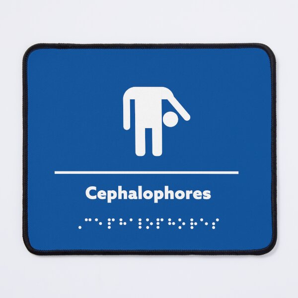 Item preview, Cephalophores Bathroom Sign designed and sold by DumpsterFireTs.