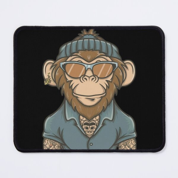 Item preview, hipster monkey designed and sold by Bercik123.
