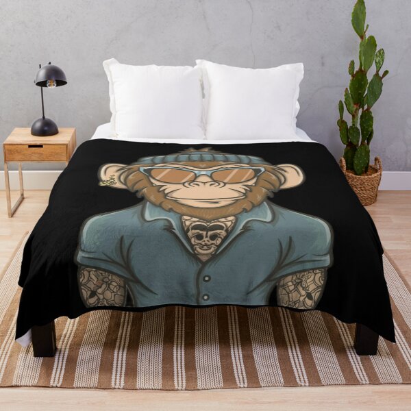 Item preview,   hipster monkey designed and sold by Bercik123.
