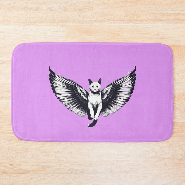 Item preview, Cute White Cat with big Butterfly wings  designed and sold by Catophile.
