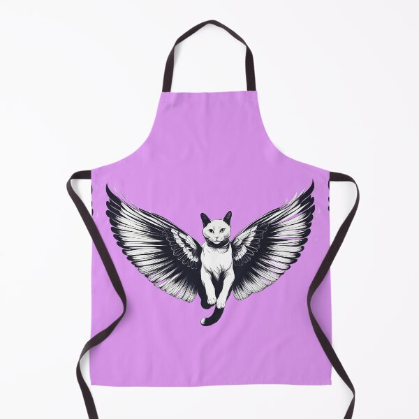 Item preview, Cute White Cat with big Butterfly wings designed and sold by Catophile.