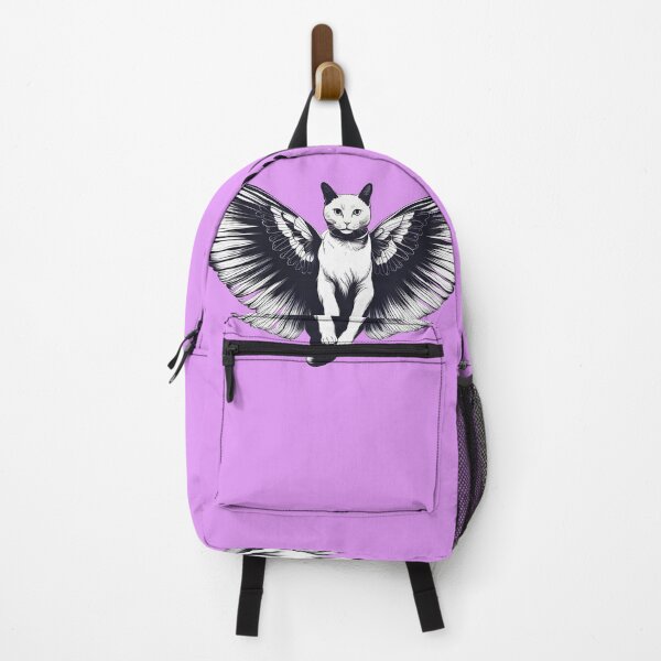 Item preview, Cute White Cat with big Butterfly wings designed and sold by Catophile.