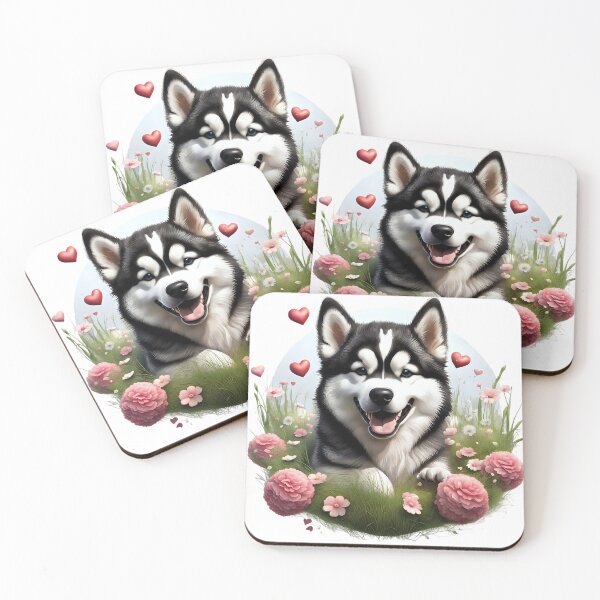 Item preview, Cute playful Alaskan Malamute Dog designed and sold by Kaleddis.