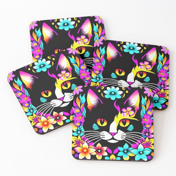 Item preview, Cosmic kitty 4 designed and sold by Flowerslaps.