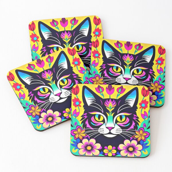 Item preview, Cosmic kitty 5 designed and sold by Flowerslaps.