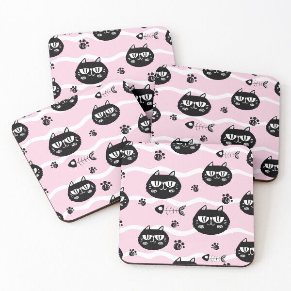 Item preview, Black Cat Pattern designed and sold by Retr0Tshirts.