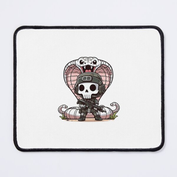 Item preview, Cute skeleton in tactical gear with snake designed and sold by Wxjtecki.