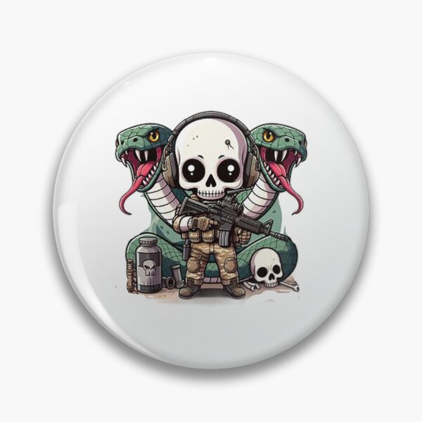 Item preview, Cute skeleton in tactical gear with snake designed and sold by Wxjtecki.