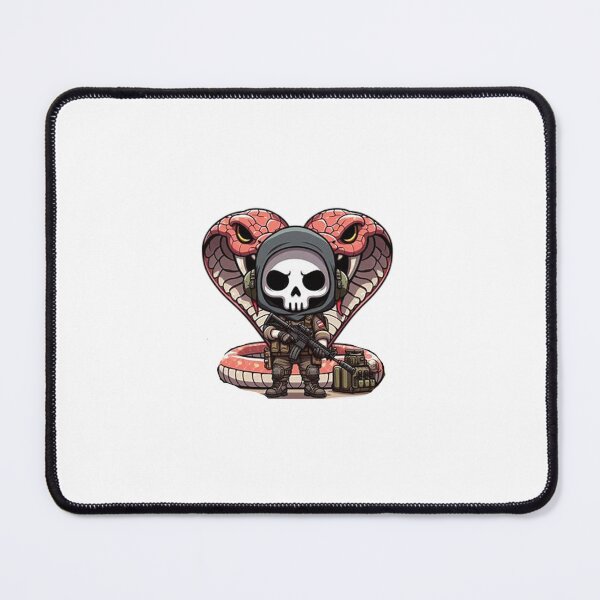 Item preview, Cute skeleton in tactical gear with snake designed and sold by Wxjtecki.