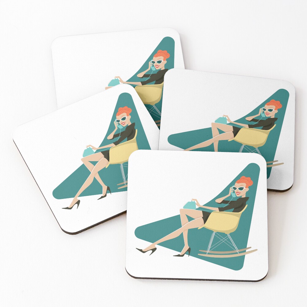 Item preview, Coasters (Set of 4) designed and sold by handdrawn1230.