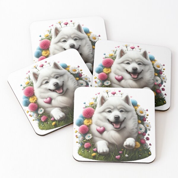 Item preview, Cute playful Samoyed Dog designed and sold by Kaleddis.