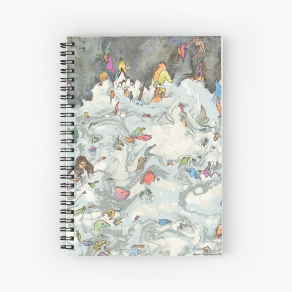 Pool of Tears Spiral Notebook by Kirsty Greenwood Spiral Notebook