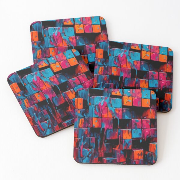 Item preview, Colored cubes patern designed and sold by bravomodels.