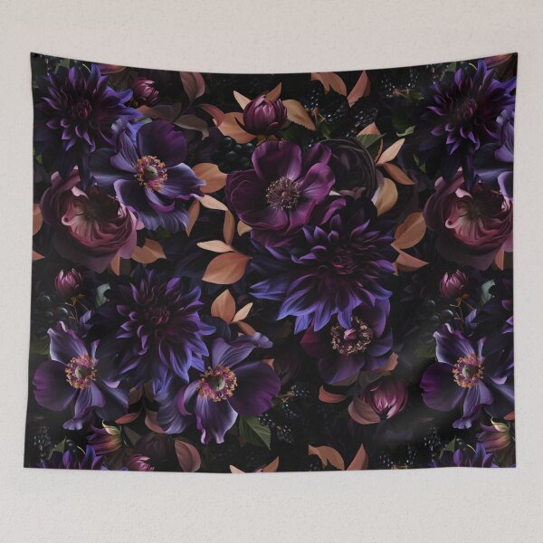 Item preview, Mystic Moody Dark Florals Nightgarden designed and sold by UtArt.