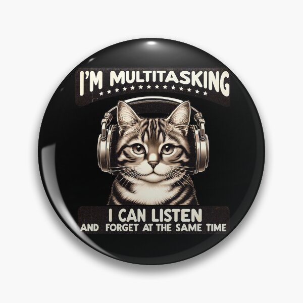Artikelvorschau, Multitasking-Katze entworfen und verkauft von Anniebuh.