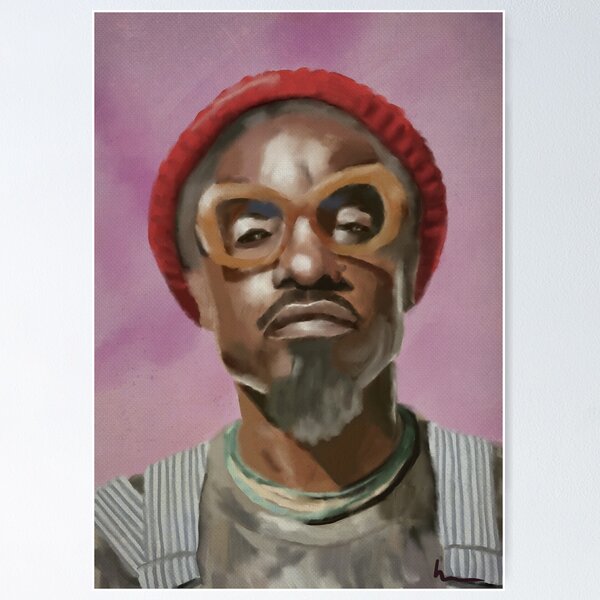 Vista previa del artículo con la obra «André 3000», diseñado y vendido por thehat24.