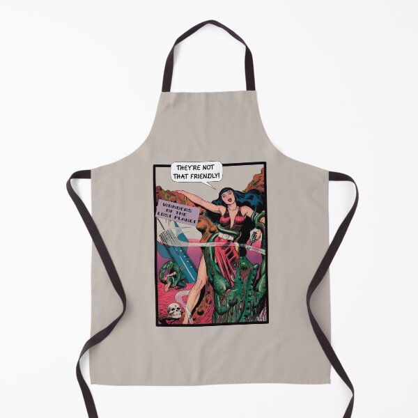 Item preview, They are not that friendly - Vintage sci fi comic art designed and sold by Alex Starcatcher.