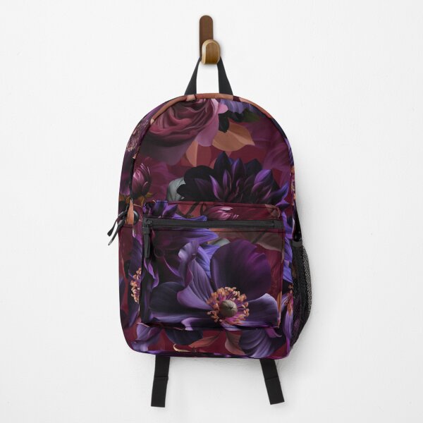 Item preview, Baroque Mystic Moody Dark Florals On Burgundy Nightgarden designed and sold by UtArt.