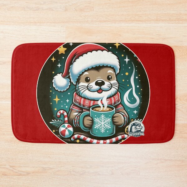 Item preview, Cute Otter drinking hot wine - Xmas, Christmas designed and sold by ThisDress.