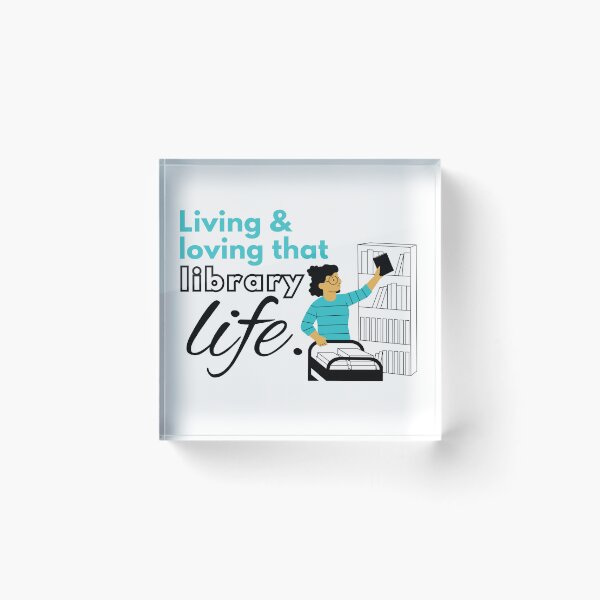 Item preview, Librarian sticker Living & loving that library life #librarylife designed and sold by Librarian Lauren.