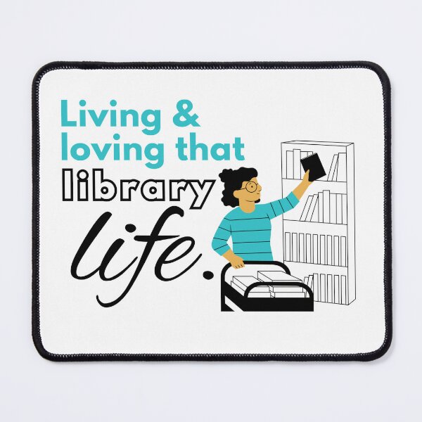 Item preview, Librarian sticker Living & loving that library life #librarylife designed and sold by LibrarianLauren.