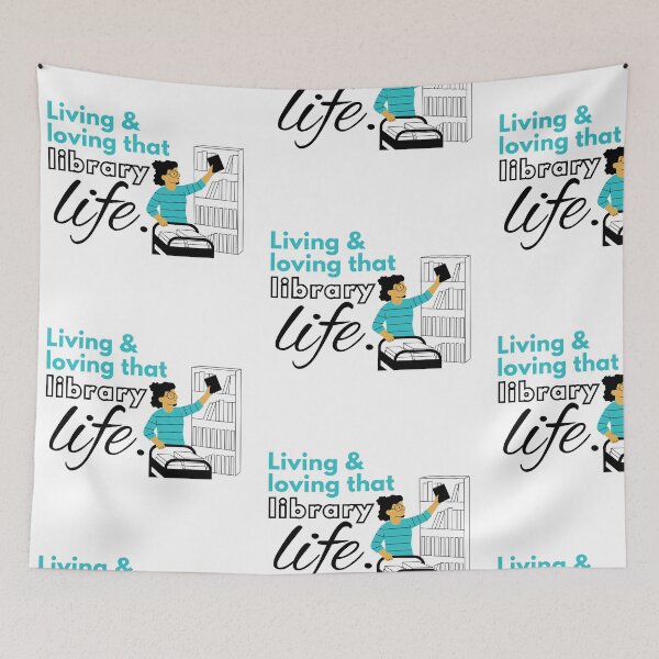 Item preview, Librarian sticker Living & loving that library life #librarylife designed and sold by Librarian Lauren.