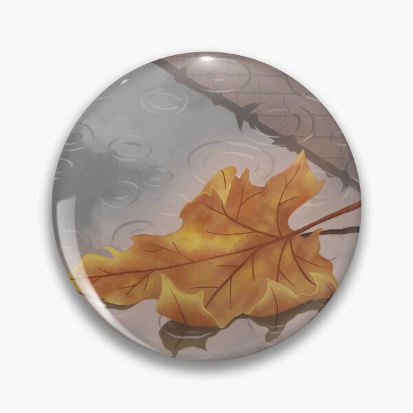 Item preview, Autumn leaf in a rain puddle designed and sold by Angrahius.