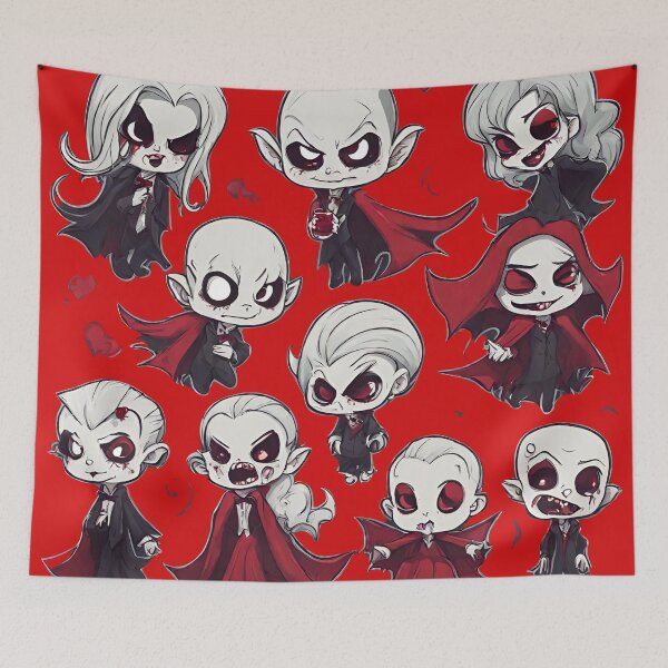 Item preview, Spooky and cute little vampires designed and sold by ELEORIS.