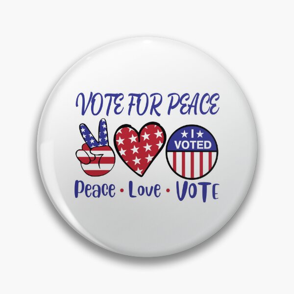 Item preview, Vote For Peace 2024 -  Peace Love Vote  designed and sold by QUOTABLE STICKERS.