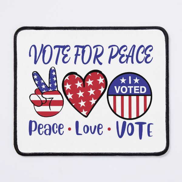 Item preview, Vote For Peace 2024 -  Peace Love Vote  designed and sold by QUOTABLE STICKERS.