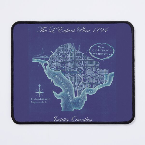 Item preview, Washington DC map, 1794, in glacial designed and sold by DreamingBeetle.