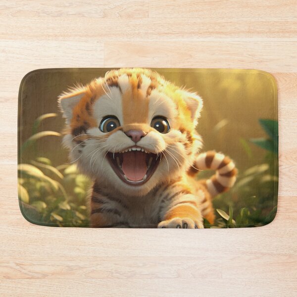 Item preview, Playful Baby Tiger: A look into the adorable forest rejoicing designed and sold by Cr-AI-tive.