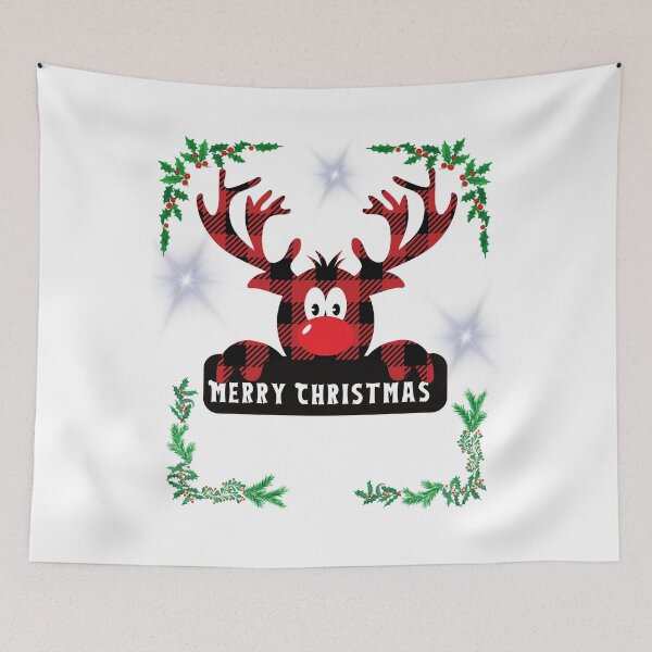 Item preview, Merry Cristmas. Classic reindeer T-shirt. designed and sold by Studio-wzory.