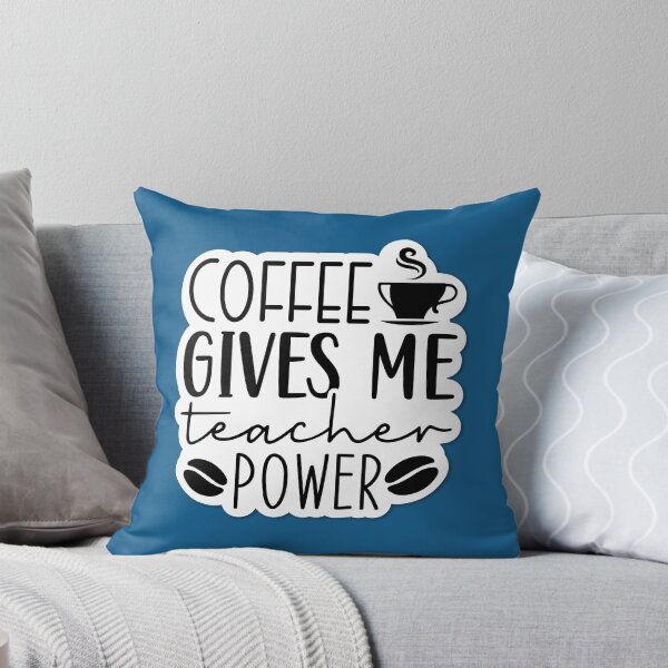 Item preview, Sticker Coffee Gives Me Teacher Power designed and sold by P2Genies.