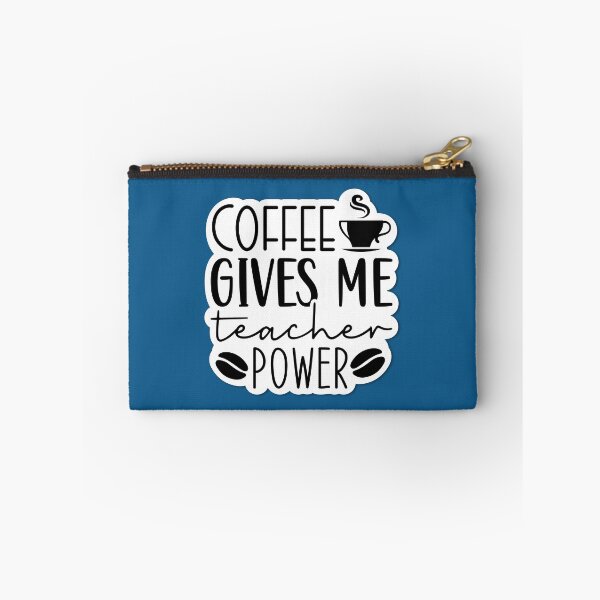 Item preview, Sticker Coffee Gives Me Teacher Power designed and sold by P2Genies.