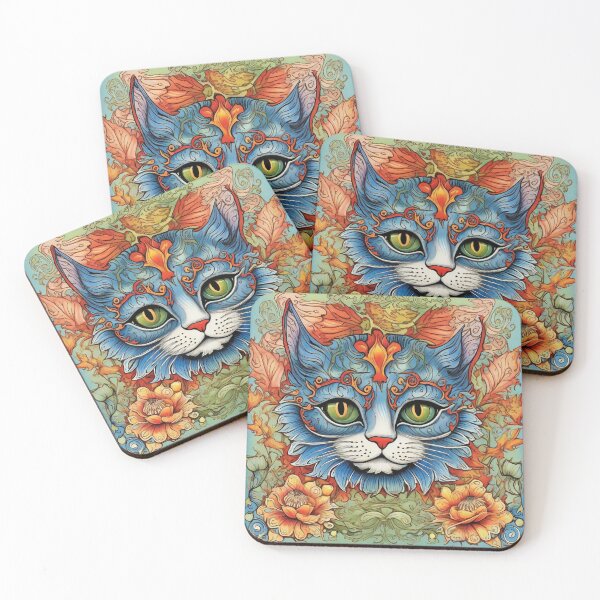 Item preview,  Louis Wain Schizophrenia Cat Painting For Cat Lovers designed and sold by Petsthetic.