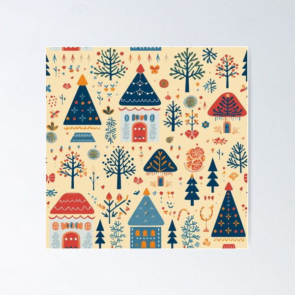 Item preview, Cottage core Christmas gingerbread houses trees and decor designed and sold by TankandDPS.