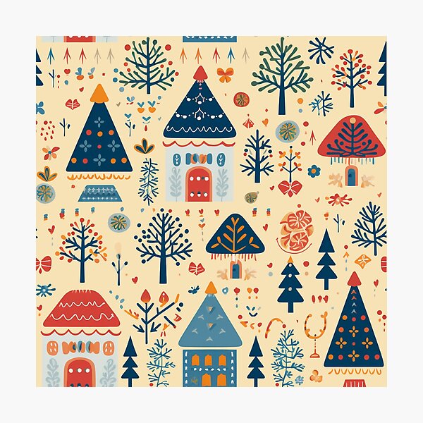 Item preview, Cottage core Christmas gingerbread houses trees and decor designed and sold by TankandDPS.