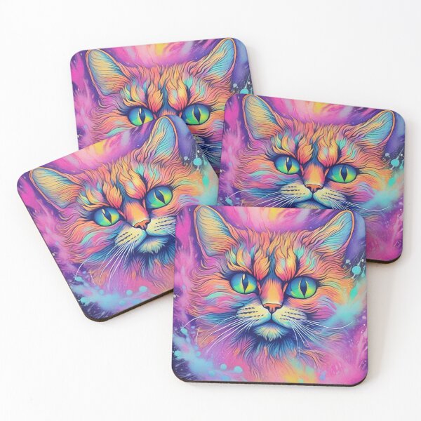 Item preview,  Louis Wain Schizophrenia Cat Painting For Cat Lovers designed and sold by Petsthetic.