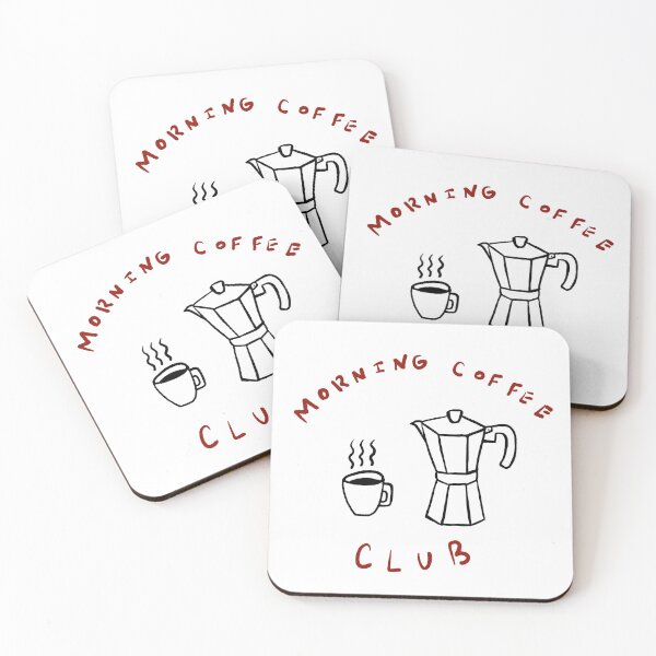 Item preview, Morning coffee club (red) designed and sold by Sopicon98.