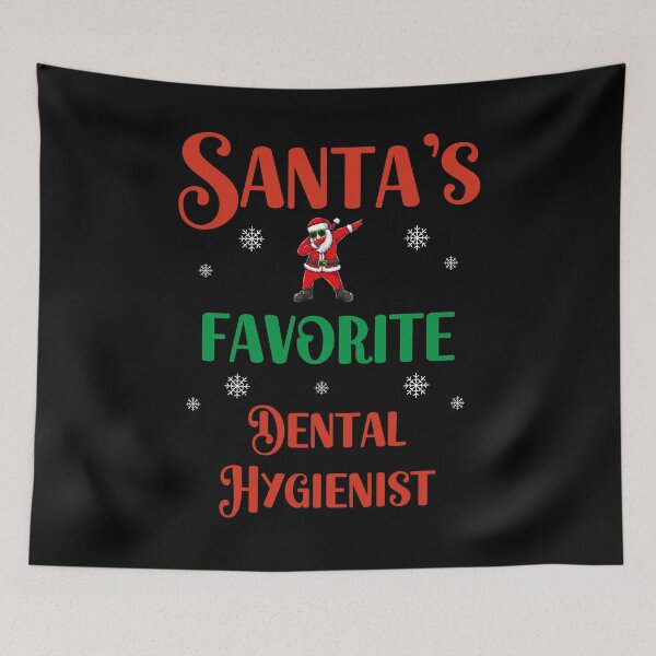 Item preview, Santa's favorite dental hygienist designed and sold by SunnyFunnyArt.