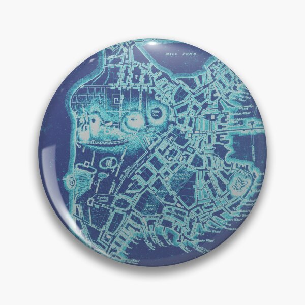 Item preview, Historical Boston map, 1775, in glacial designed and sold by DreamingBeetle.