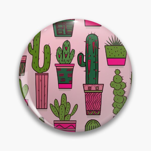 Artikelvorschau, bright modern cactus pattern in pink entworfen und verkauft von darkartsflowers.