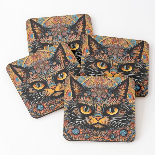 Item preview, Louis Wain Schizophrenia Cat Painting For Cat Lovers designed and sold by Petsthetic.