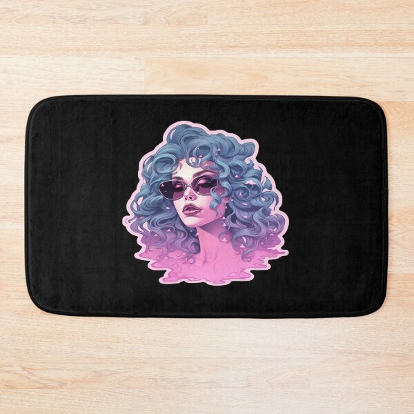 Item preview, Vaporwave Girl Pink Blue Mallsoft designed and sold by Nightarcade.