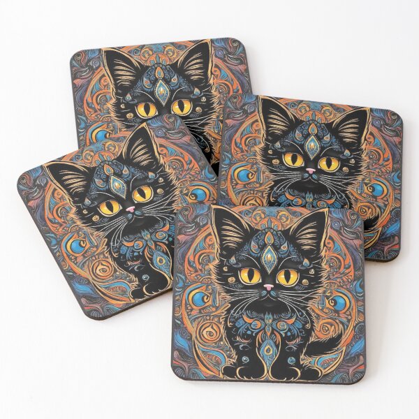 Item preview, Louis Wain Schizophrenia Cat Painting For Cat Lovers designed and sold by Petsthetic.